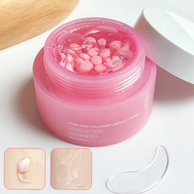 Skincare Oily Skin - Korean PDRN Pink Collagen Capsule Cream