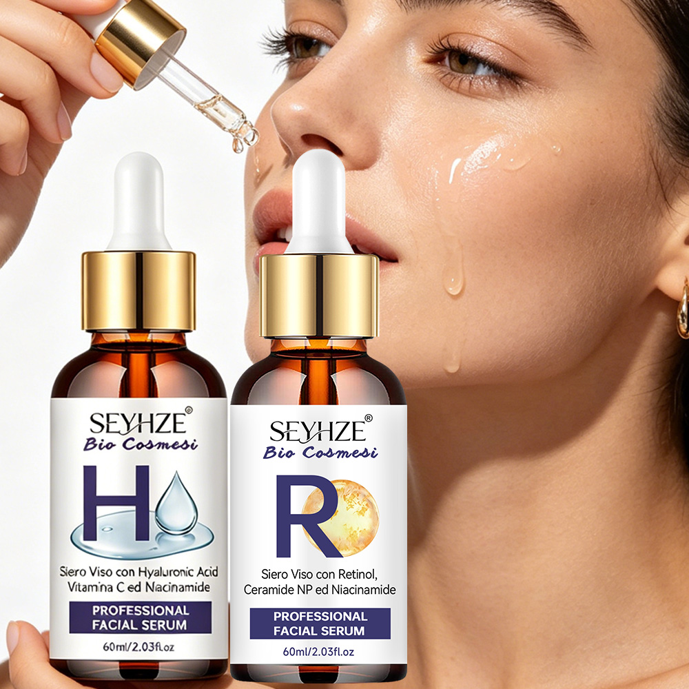 Ceramide Moisturizer - SEYHZE Retinol & Niacinamide Serum 2PCS