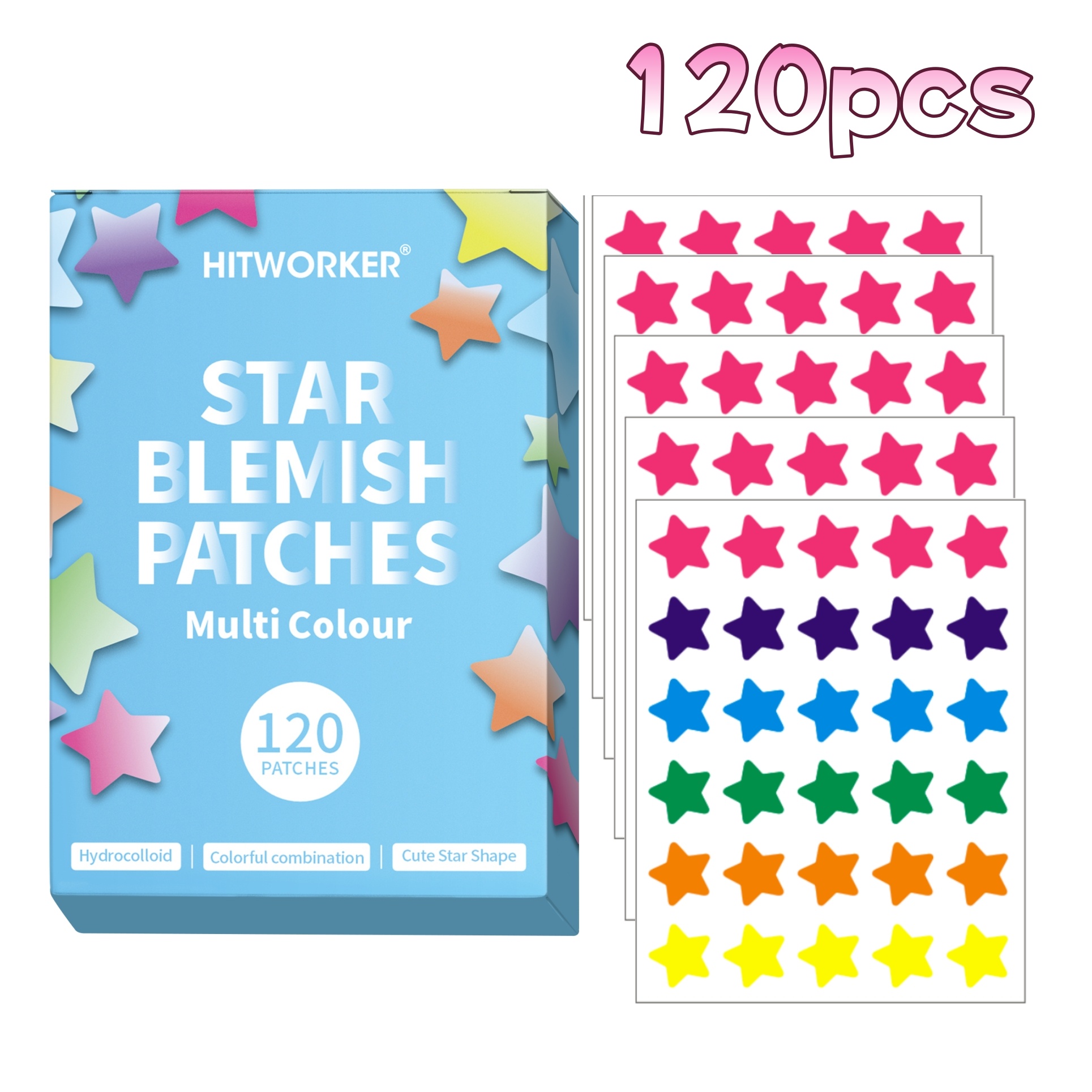 Skincare Salicylic Acid - 120pcs Salicylic Acid Acne Patches Colorful