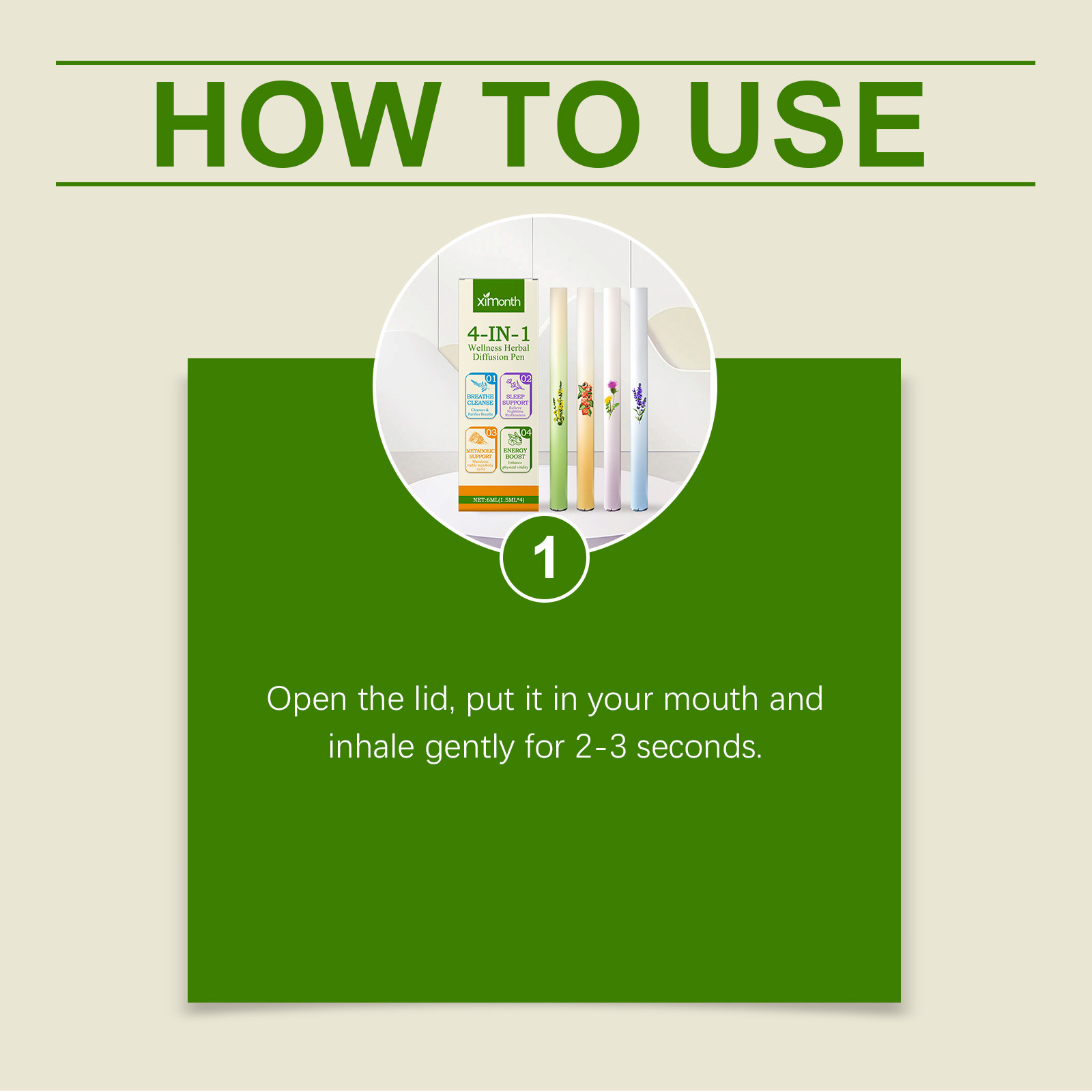 4 In 1 Air Freshening Pen Herb - Skincare Herbal ulasan dan harga
