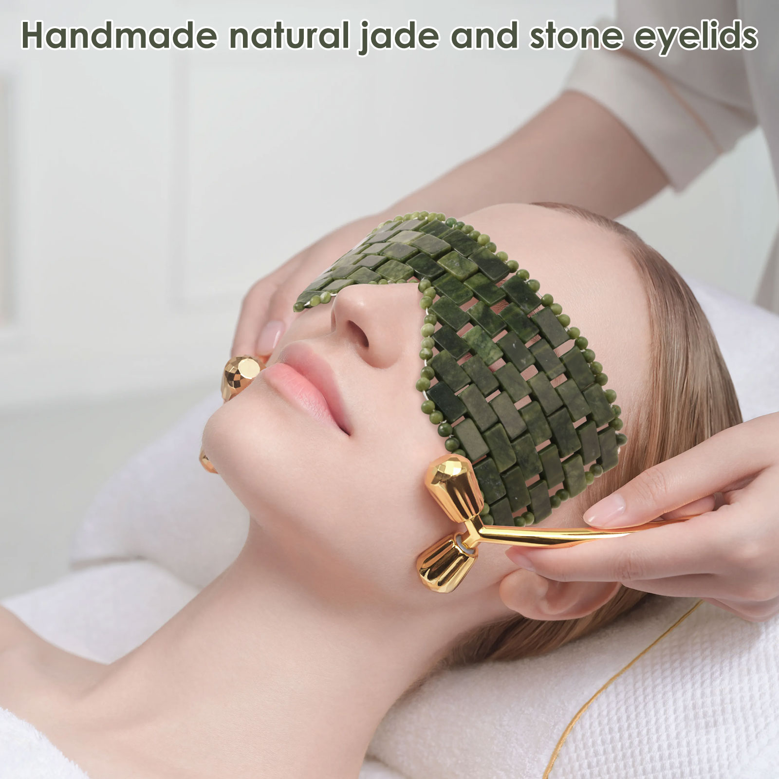 Natural Jade Face Eye Mask Coo - Skincare Omg ulasan dan harga