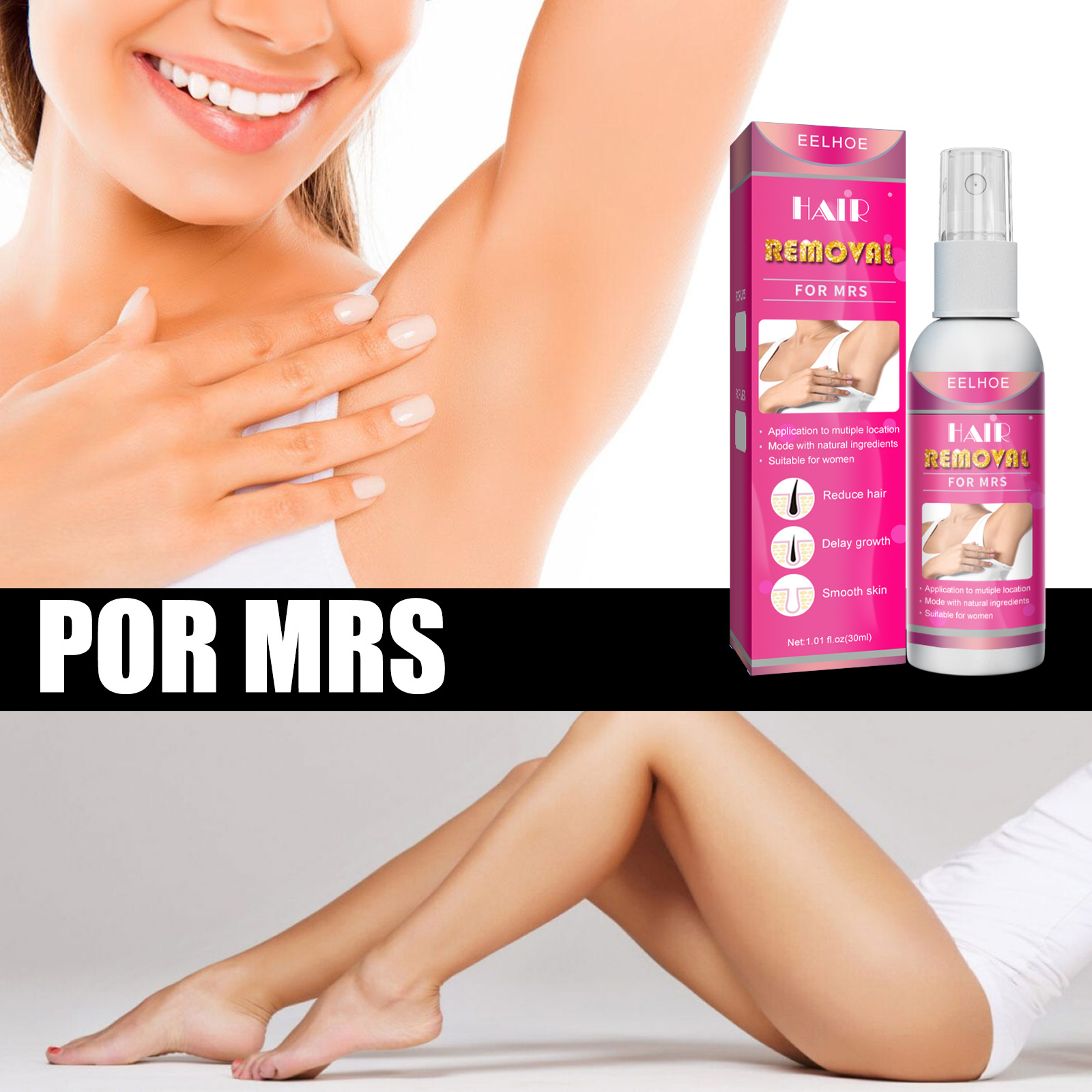 EELHOE 30ML Painless Hair Remo - Skincare Herbal ulasan dan harga