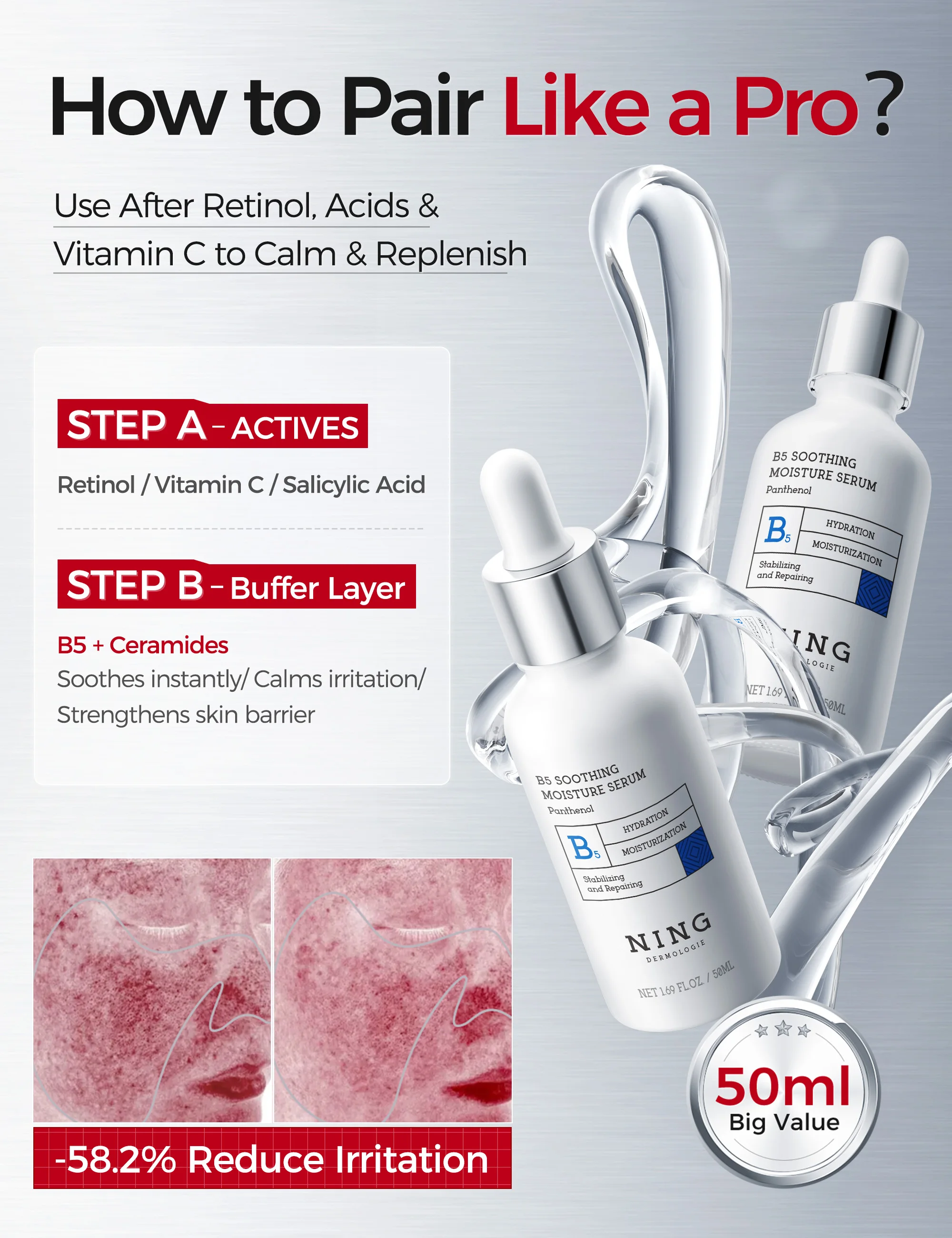 Vitamin B5 Serum – Hydrating,  - Ceramide Moisturizer ulasan dan harga