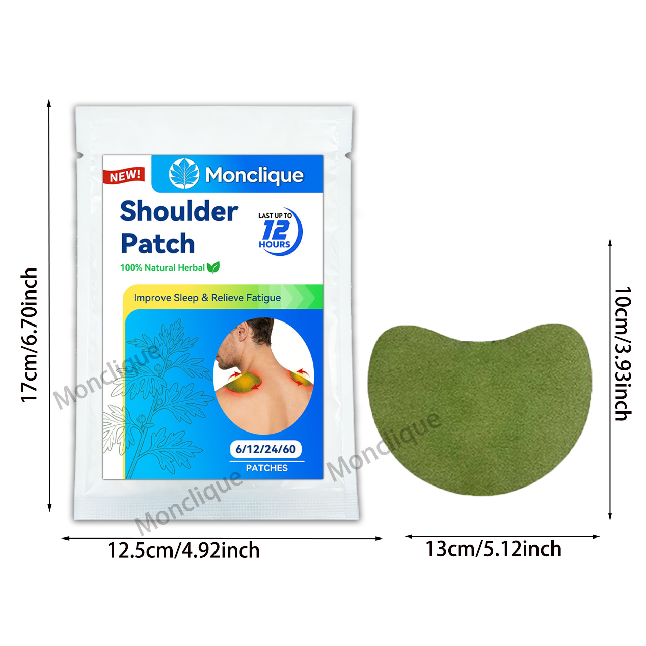 6/60PCS Shoulder Herbal Patch  - Skincare Herbal ulasan dan harga