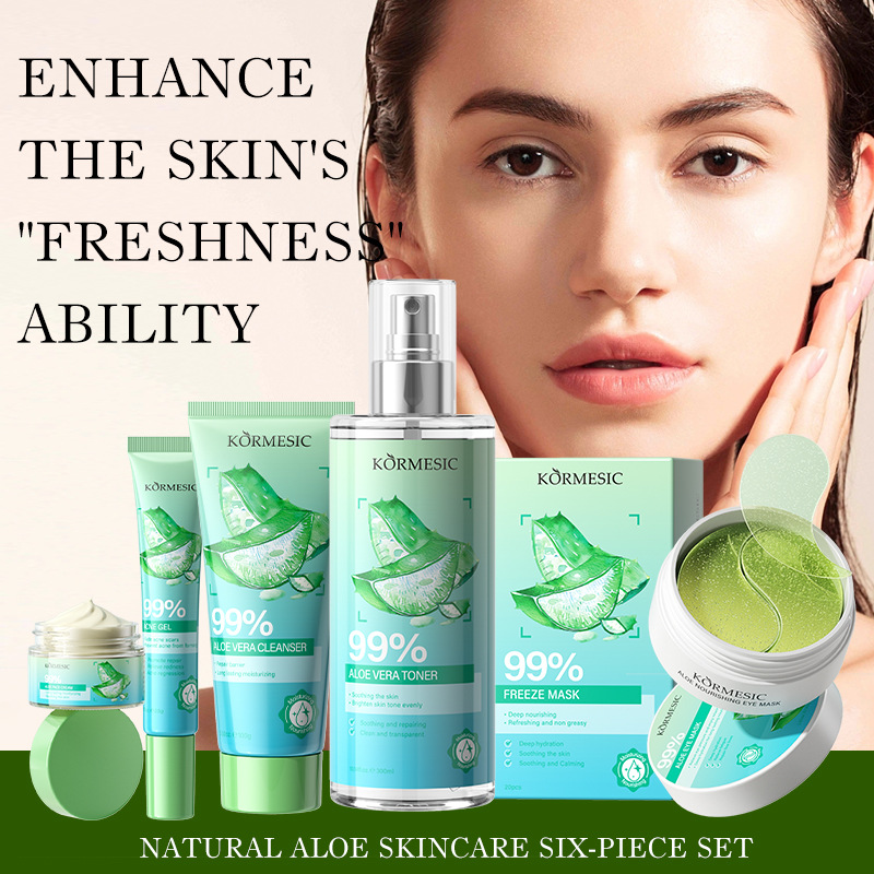 Aloe Vera Skincare Set Cleansi - Skincare Omg ulasan dan harga