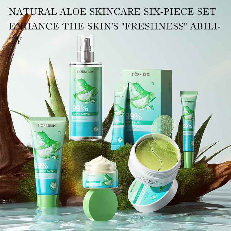 Aloe Vera Skincare Set Cleansi - Skincare Omg ulasan dan harga